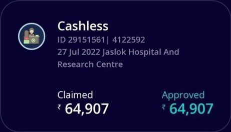 Claim settlement
