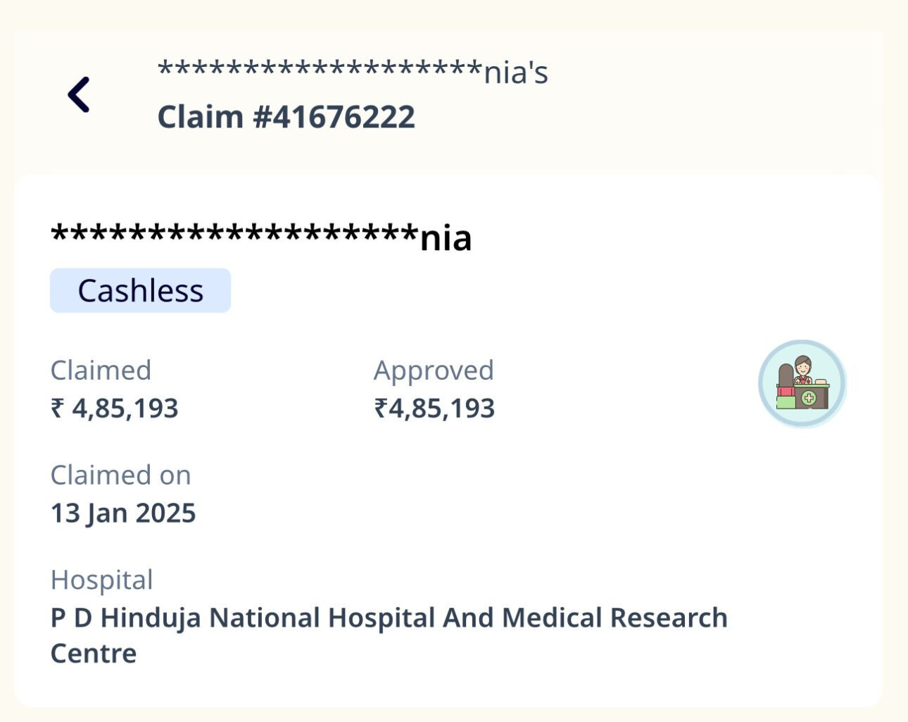 Claim settlement
